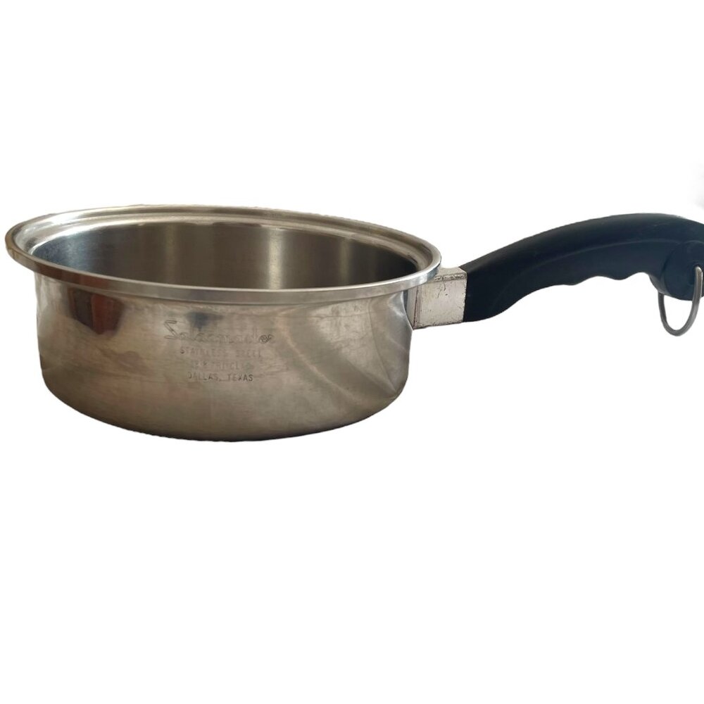 Vintage Saladmaster 18-8 Tri Clad Stainless Steel 9" Saute Sauce Pan *No Lid*